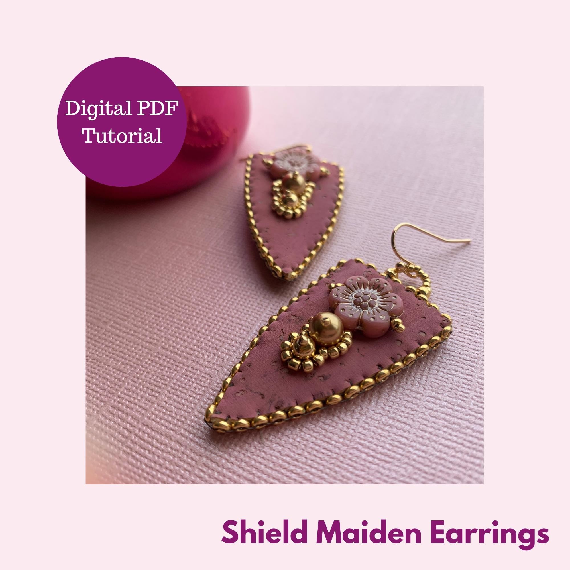 Embroidered Earrings