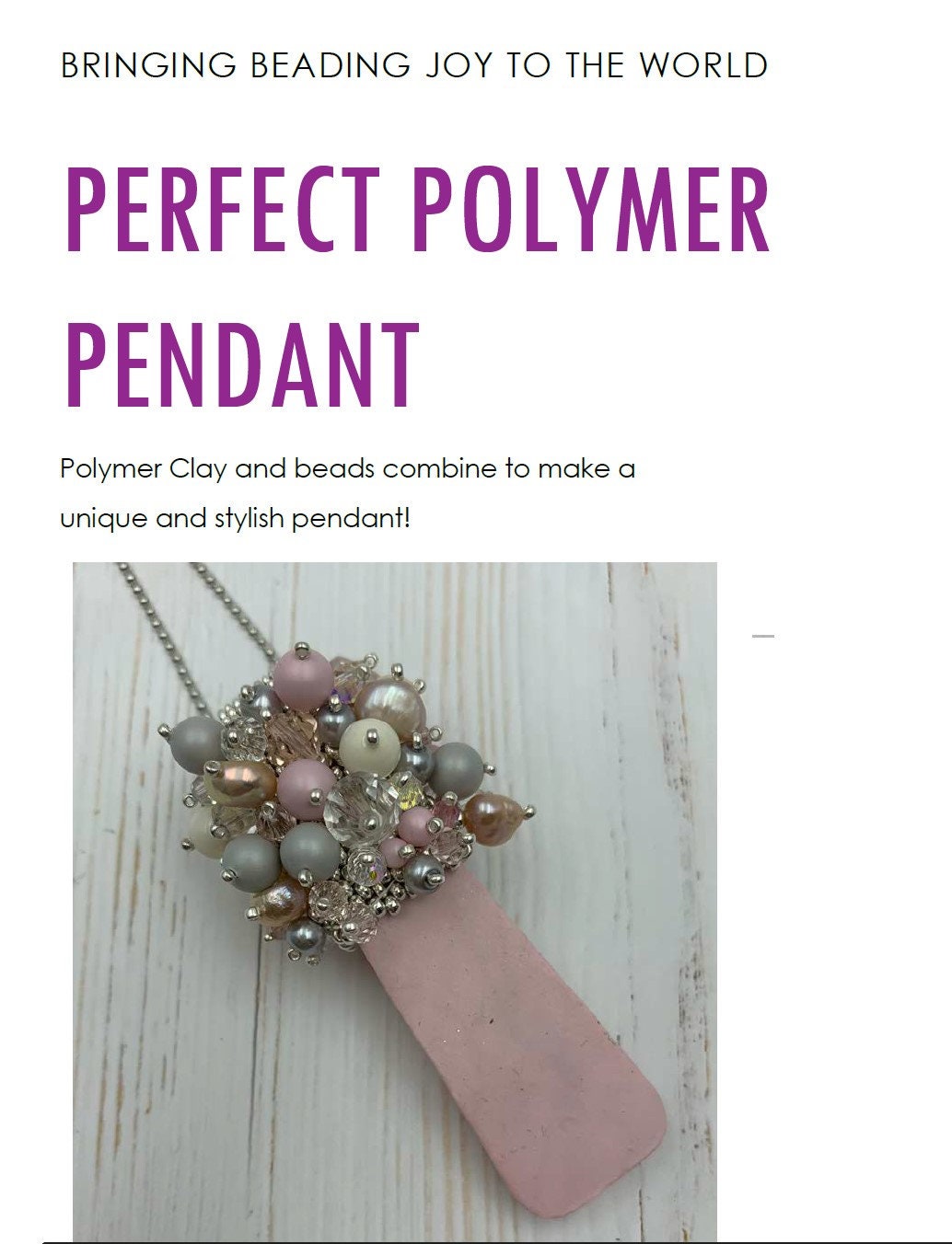 Polymer Clay Pendant