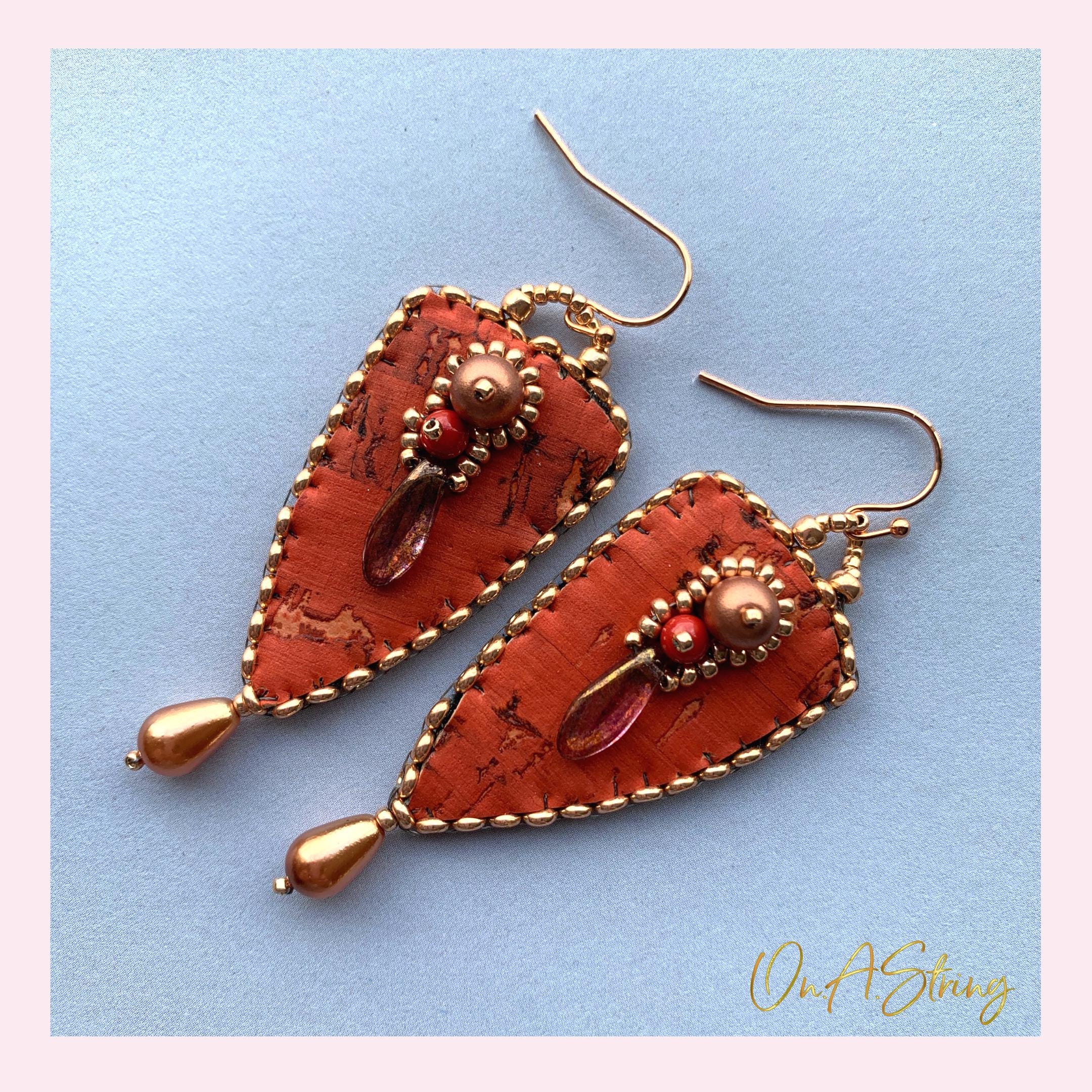 Embroidered Earrings