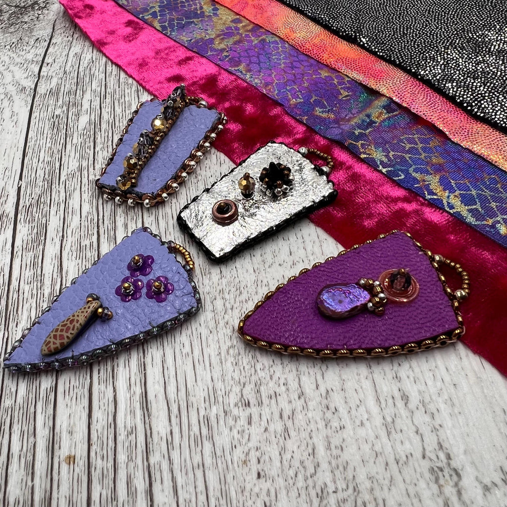 Embroidered Earrings